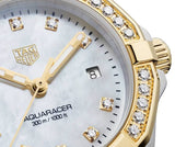 Buy Shop Tag Heuer Aquaracer Diamonds Mother of Pearl Dial Two Tone Steel Strap Watch for Women - WBD1323.BB0320 USA Online