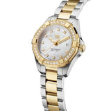 Buy Shop Tag Heuer Aquaracer Diamonds Mother of Pearl Dial Two Tone Steel Strap Watch for Women - WBD1323.BB0320 USA Online