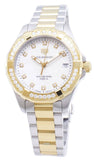 Buy Shop Tag Heuer Aquaracer Diamonds Mother of Pearl Dial Two Tone Steel Strap Watch for Women - WBD1323.BB0320 USA Online