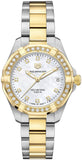 Buy Shop Tag Heuer Aquaracer Diamonds Mother of Pearl Dial Two Tone Steel Strap Watch for Women - WBD1323.BB0320 USA Online