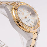 Buy Shop Tag Heuer Aquaracer Diamonds Mother of Pearl Dial Two Tone Steel Strap Watch for Women - WBD1421.BB0321 USA Online