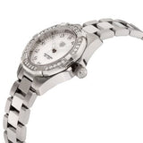Buy Shop Tag Heuer Aquaracer Diamonds Mother of Pearl White Dial Silver Steel Strap Watch for Women - WBD131C.BA0748 USA Online