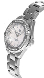 Buy Shop Tag Heuer Aquaracer Diamonds Mother of Pearl White Dial Silver Steel Strap Watch for Women - WBD131C.BA0748 USA Online