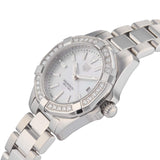 Buy Shop Tag Heuer Aquaracer Diamonds Mother of Pearl White Dial Silver Steel Strap Watch for Women - WBD1413.BA0741 USA Online