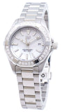 Buy Shop Tag Heuer Aquaracer Diamonds Mother of Pearl White Dial Silver Steel Strap Watch for Women - WBD1413.BA0741 USA Online