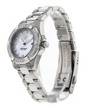 Buy Shop Tag Heuer Aquaracer Diamonds Mother of Pearl White Dial Silver Steel Strap Watch for Women - WBD1415.BA0741 USA Online