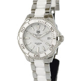 Buy Shop Tag Heuer Aquaracer Diamonds White Dial Two Tone Steel Strap Watch for Women - WAY131H.BA0914 USA Online