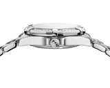 Buy Shop Tag Heuer Aquaracer Diamonds White Mother of Pearl Dial Silver Steel Strap Watch for Women - WBD1315.BA0740 USA Online