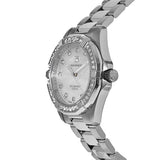 Buy Shop Tag Heuer Aquaracer Diamonds White Mother of Pearl Dial Silver Steel Strap Watch for Women - WBD1315.BA0740 USA Online