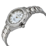 Buy Shop Tag Heuer Aquaracer Diamonds White Mother of Pearl Dial Silver Steel Strap Watch for Women - WBD1315.BA0740 USA Online
