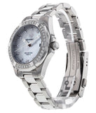 Buy Shop Tag Heuer Aquaracer Diamonds White Mother of Pearl Dial Silver Steel Strap Watch for Women - WBD1315.BA0740 USA Online