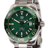 Buy Shop Tag Heuer Aquaracer Green Dial Watch for Men - WAY201S.BA0927 USA Online