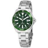 Buy Shop Tag Heuer Aquaracer Green Dial Watch for Men - WAY201S.BA0927 USA Online