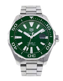 Buy Shop Tag Heuer Aquaracer Green Dial Watch for Men - WAY201S.BA0927 USA Online