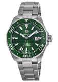 Buy Shop Tag Heuer Aquaracer Green Dial Watch for Men - WAY201S.BA0927 USA Online