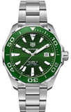 Buy Shop Tag Heuer Aquaracer Green Dial Watch for Men - WAY201S.BA0927 USA Online