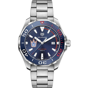 Buy Shop Tag Heuer Aquaracer Henrik Lundqvist Special Edition Blue Dial Silver Steel Strap Watch for Men - WAY101J.BA0746 USA Online