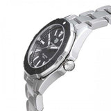 Buy Shop Tag Heuer Aquaracer Quartz Black Dial Silver Steel Strap Watch for Women - WAY131K.BA0748 USA Online