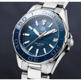 Buy Shop Tag Heuer Aquaracer Blue Dial Silver Steel Strap Watch for Women - WAY131S.BA0748 USA Online