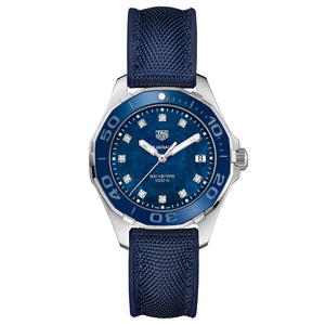 Buy Shop Tag Heuer Aquaracer Blue Mother of Pearl Dial Watch for Women - WAY131L.FT6091 USA Online