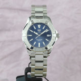 Tag Heuer Aquaracer Blue Dial Silver Steel Strap Watch for Women - WBD131D.BA0748