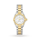 Tag Heuer Aquaracer Diamonds Mother of Pearl Dial Two Tone Steel Strap Watch for Women - WBD1421.BB0321