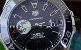 Buy Shop Tag Heuer Aquaracer Moon Black Dial Watch for Men - WAY201J.FC6370 USA Online