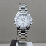 Buy Shop Tag Heuer Aquaracer Mother of Pearl Dial Silver Steel Strap Watch for Women - WBD131A.BA0748 USA Online