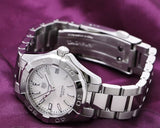 Buy Shop Tag Heuer Aquaracer Mother of Pearl Dial Silver Steel Strap Watch for Women - WBD131A.BA0748 USA Online