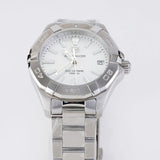 Buy Shop Tag Heuer Aquaracer Mother of Pearl Dial Silver Steel Strap Watch for Women - WBD131A.BA0748 USA Online