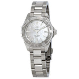 Buy Shop Tag Heuer Aquaracer Mother of Pearl Dial Silver Steel Strap Watch for Women - WBD131A.BA0748 USA Online