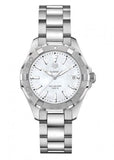 Buy Shop Tag Heuer Aquaracer Mother of Pearl Dial Silver Steel Strap Watch for Women - WBD131A.BA0748 USA Online