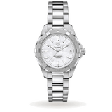 Buy Shop Tag Heuer Aquaracer Mother of Pearl Dial Silver Steel Strap Watch for Women - WBD131A.BA0748 USA Online