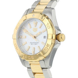Buy Shop Tag Heuer Aquaracer Mother of Pearl Dial Two Tone Steel Strap Watch for Men - WBD1420.BB0321 USA Online