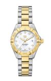 Buy Shop Tag Heuer Aquaracer Mother of Pearl Dial Two Tone Steel Strap Watch for Men - WBD1420.BB0321 USA Online