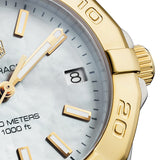 Buy Shop Tag Heuer Aquaracer Mother of Pearl Dial Two Tone Steel Strap Watch for Women - WBD1320.BB0320 USA Online