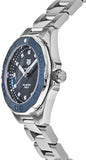 Buy Shop Tag Heuer Aquaracer Diamonds Blue Dial Silver Steel Strap Watch for Women - WAY131L.BA0748 USA Online