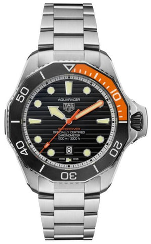 Buy Shop Tag Heuer Aquaracer Professional 1000 Superdiver Automatic Black Dial Silver Steel Strap Watch for Men - WBP5A8A.BF0619 USA Online
