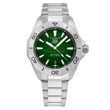 Buy Shop Tag Heuer Aquaracer Professional 200 Automatic Green Dial Silver Steel Strap Watch for Men - WBP2115.BA0627 USA Online