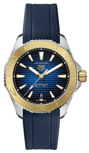 Buy Shop Tag Heuer Aquaracer Professional 200 Automatic Blue Dial Blue Rubber Strap Watch for Men - WBP2150.FT6210 USA Online