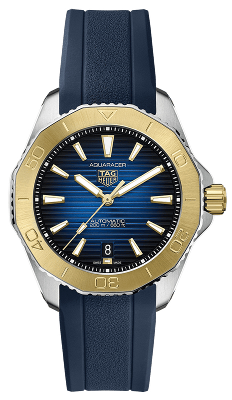 Buy Shop Tag Heuer Aquaracer Professional 200 Automatic Blue Dial Blue Rubber Strap Watch for Men - WBP2150.FT6210 USA Online