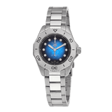 Buy Shop Tag Heuer Aquaracer Professional 200 Automatic Diamond Blue Dial Silver Steel Strap Watch for Women - WBP2411.BA0622 USA Online