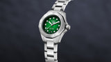 Buy Shop Tag Heuer Aquaracer Professional 200 Automatic Diamond Green Dial Silver Steel Strap Watch for Women - WBP2415.BA0622 USA Online