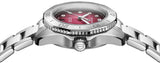 Buy Shop Tag Heuer Aquaracer Professional 200 Automatic Diamond Ruby Red Dial Silver Steel Strap Watch for Women - WBP2414.BA0622 USA Online