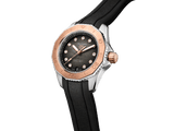Buy Shop Tag Heuer Aquaracer Professional 200 Automatic Diamonds Black Dial Black Rubber Strap Watch for Women - WBP2451.FT6200 USA Online