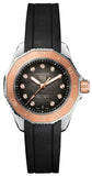 Buy Shop Tag Heuer Aquaracer Professional 200 Automatic Diamonds Black Dial Black Rubber Strap Watch for Women - WBP2451.FT6200 USA Online