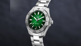 Buy Shop Tag Heuer Aquaracer Professional 200 Automatic Green Dial Silver Steel Strap Watch for Men - WBP2115.BA0627 USA Online