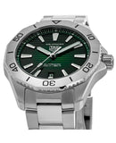 Buy Shop Tag Heuer Aquaracer Professional 200 Automatic Green Dial Silver Steel Strap Watch for Men - WBP2115.BA0627 USA Online