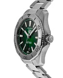 Buy Shop Tag Heuer Aquaracer Professional 200 Automatic Green Dial Silver Steel Strap Watch for Men - WBP2115.BA0627 USA Online