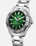 Buy Shop Tag Heuer Aquaracer Professional 200 Automatic Green Dial Silver Steel Strap Watch for Men - WBP2115.BA0627 USA Online
